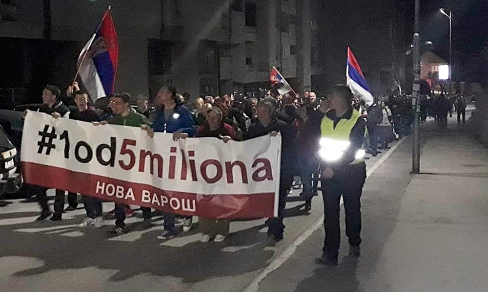Старом трасом: Са синошњих протеста